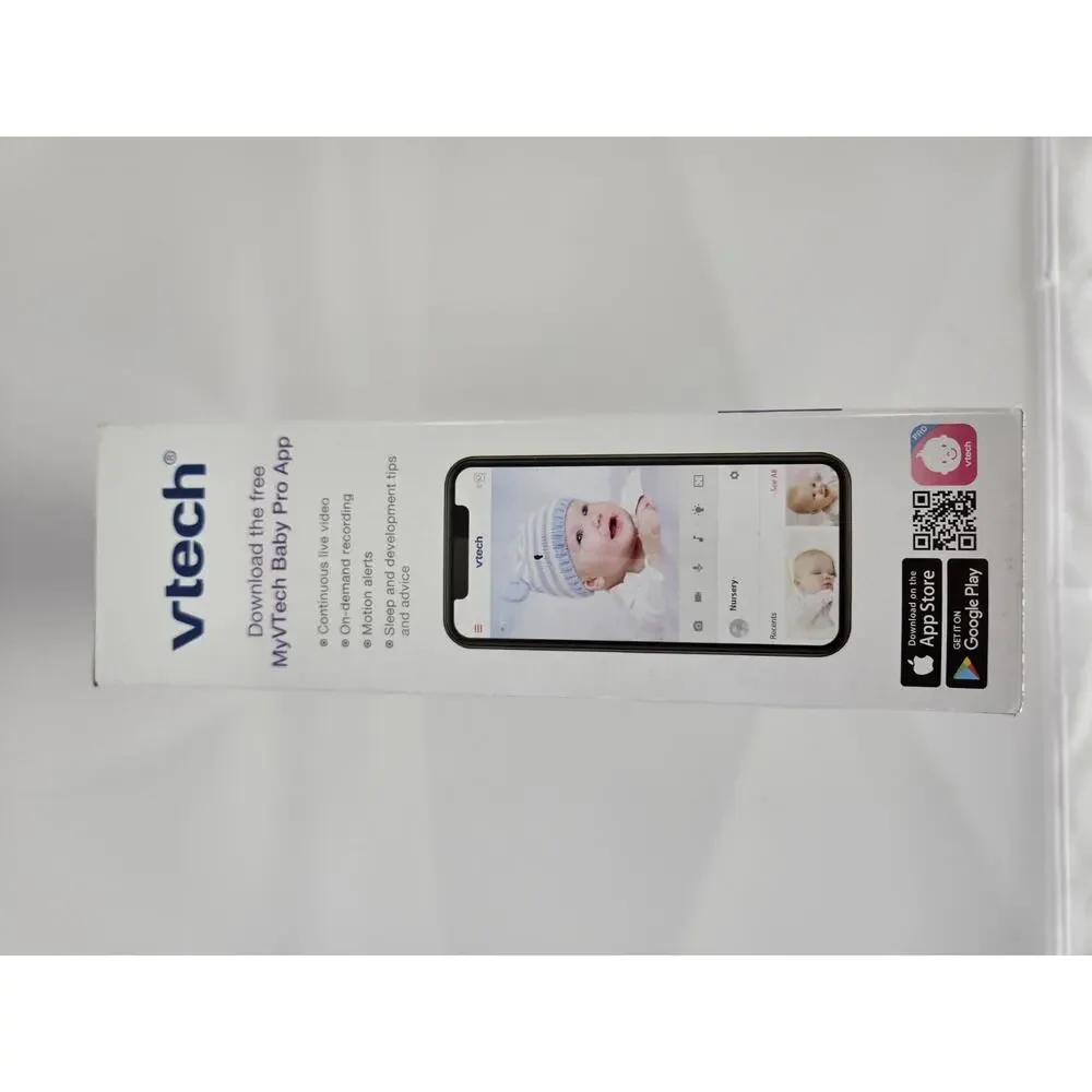 VTech RM2851 Smart WiFi 1080p Baby Monitor 2.8in Screen Camera Open Box